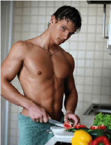 men in kitchen