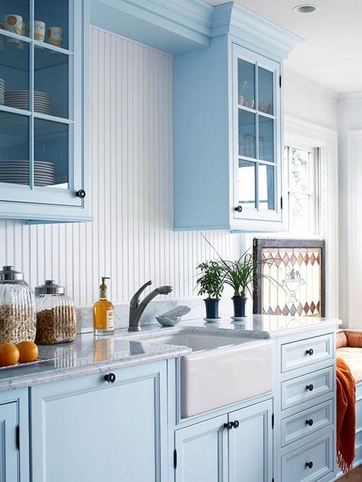 Pretty pastel kitchen